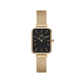 DW Quadro Pressed Evergold Black Gold Watch